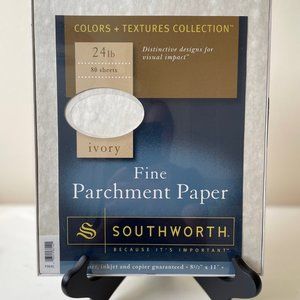 Southworth Fine Parchment Paper Ivory 24 lb 80 Sheets 8 1/2 x 11